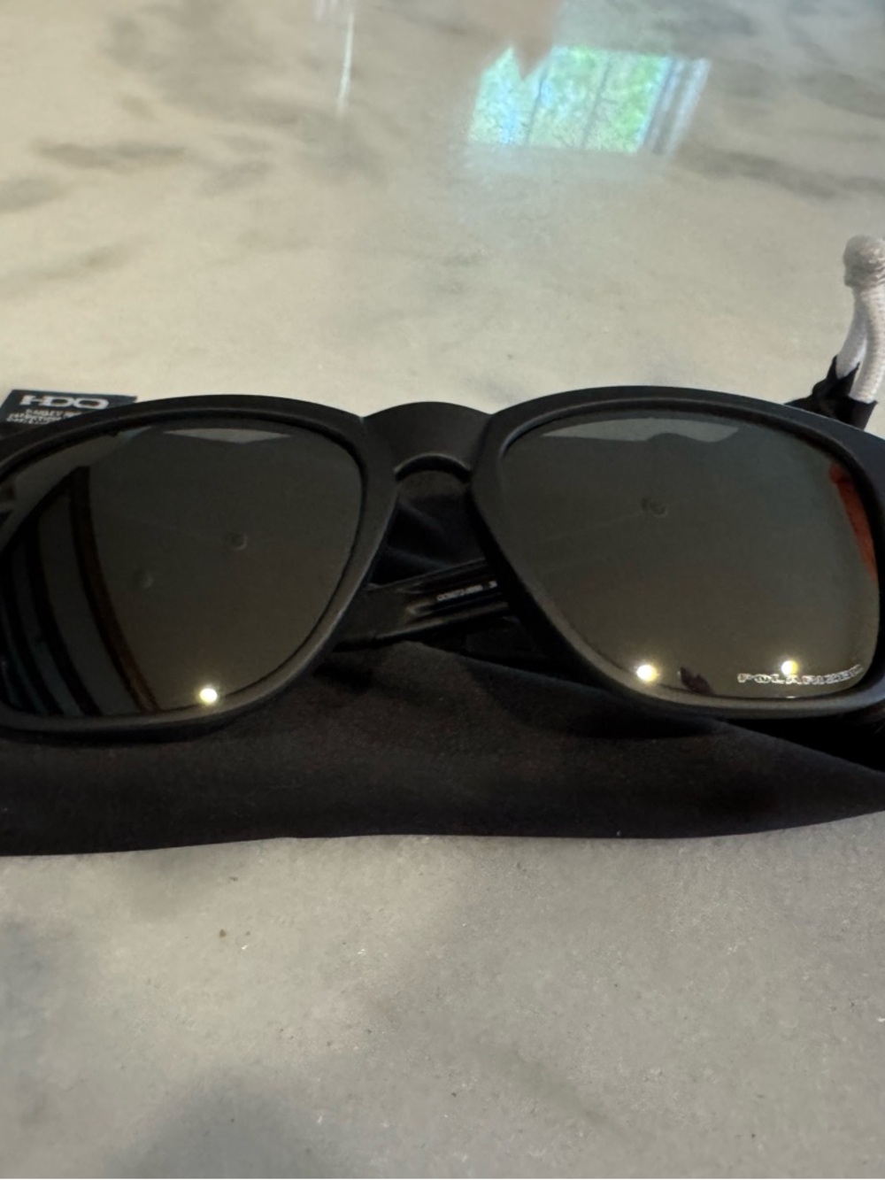 Oakley Matte Black Sunglasses with Black Iridium Polarized Lenses